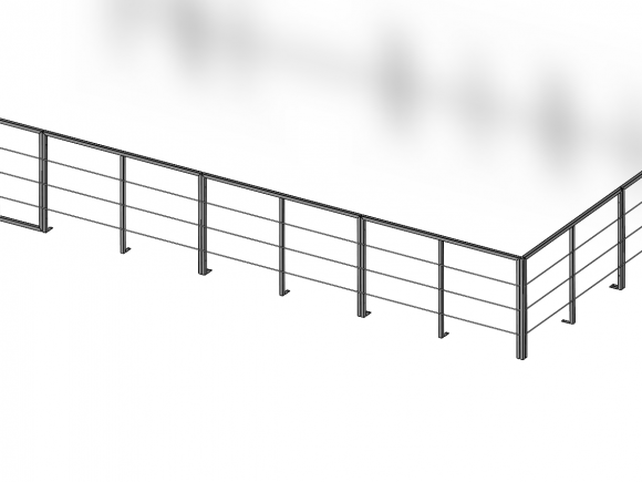 Modulares Geländer – Aufstellung 